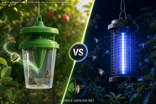 🦋 성페로몬트랩 vs 유살등 — 나방류 방제효과 완전 비교 분석
