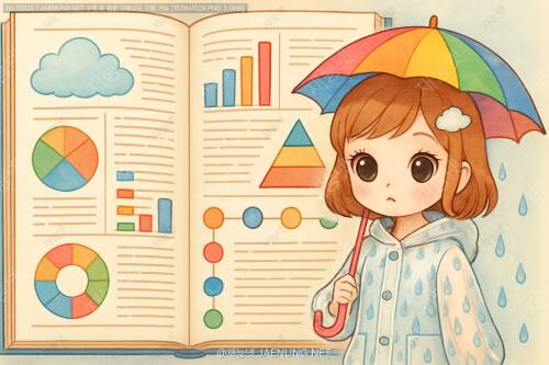 백과사전 스타일의 정보 집약적 프레젠테이션 구성 🎨📊