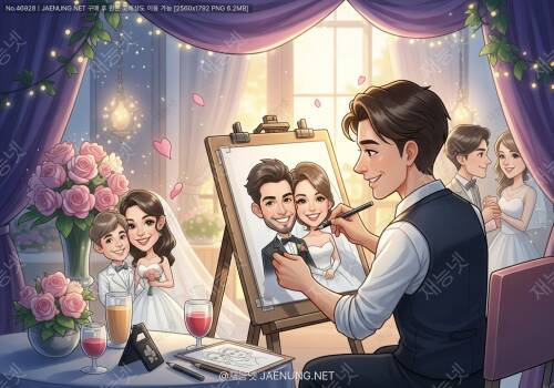💍 결혼식 캐리커쳐와 기념품 제작 완전 정복 노하우