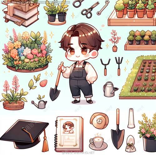🌳 정원 가꾸기 팁 일러스트 시리즈 🌻