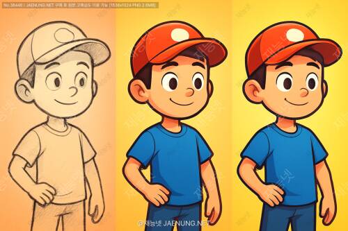🎨 캐릭터 디자인의 진화: 2D 스케치에서 벡터 일러스트레이션으로