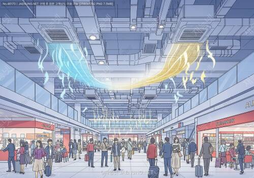 공항 상가의 공조 및 냄새 분리 시스템 — 수백만 명이 모이는 공간을 쾌적하게 만드는 건축 기술의 모든 것
