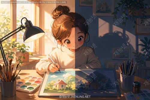 일러스트레이션에서 빛과 그림자 표현하기 🎨✨