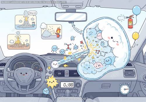 🚗💨 자동차 에어백의 놀라운 과학0.03초의 기적, 생명을 지키는 화학 반응