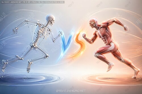 뼈대 애니메이션 VS 근육 시뮬레이션, 승자는? 🦴💪