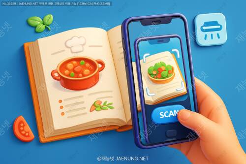 요리책, 이제 '터치'하고 '스캔'하세요! 📱📖