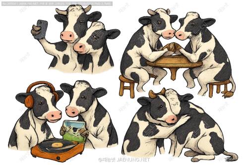 젖소의 우정 클럽 🐄 - 소들의 숨겨진 사회적 삶