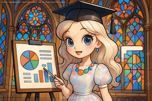 중세 성당의 스테인드글라스 모티브 PPT 디자인 🎨✨