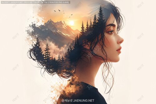레이어 마스크로 만드는 초酷한 이중 노출 인물 초상화 🎭✨