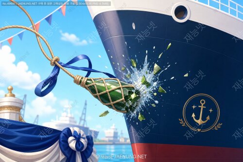 ⚓ 크리스닝 보틀(Christening Bottle) — 왕실과 귀빈이 직접 던져 깨는 선박 명명식의 첫 번째 신성한 의식