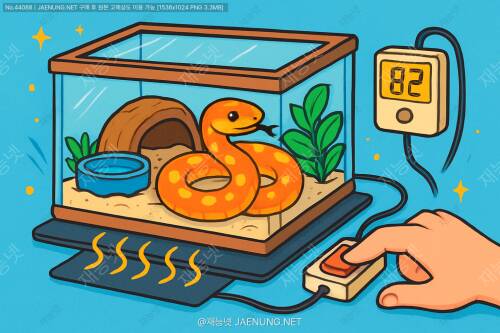 🐍 뱀 사육장 온도 관리 완전정복! 온열매트 제대로 사용하는 법