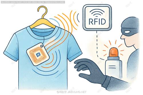 🏷️ 옷에 부착된 전자태그(RFID)가 도난을 방지하는 놀라운 원리와 기술