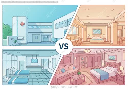 🏥🏨 병원 vs 호텔 — 동선의 폐쇄성과 개방성이 만드는 공간 철학