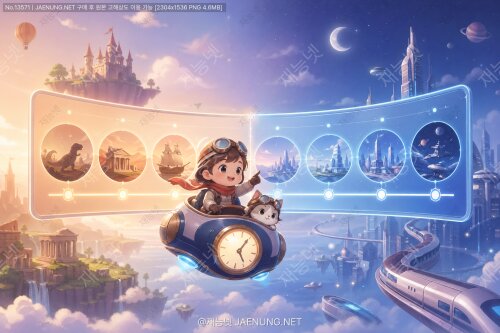 🕰️ 타임라인 UI: 시간 여행하는 듯한 웹 경험! 과거와 미래를 넘나드는 디자인! 🚀