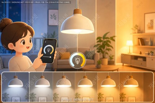 스마트 조명의 색상 온도 조절 기술