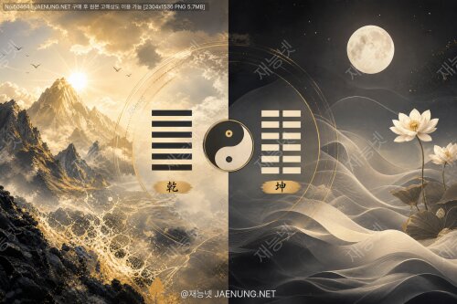 건괘 vs 곤괘: 주역의 양대 근본 괘가 말하는삶의 두 가지 전략과 철학