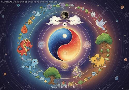 주돈이의 태극도설: 우주 생성의 원리 설명 🌌🔮