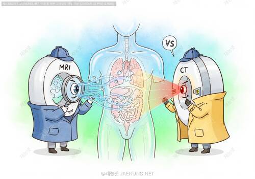 MRI vs CT 스캔: 우리 몸속을 엿보는 두 명탐정의 불꽃 튀는 대결 🔬