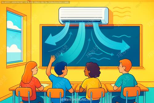 🏫 교실 속 시원한 비밀, 에어컨 배치와 공기 흐름의 과학