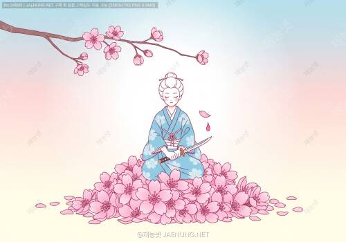 벚꽃처럼 지는 죽음, 정말 아름다울까?: 일본의 미적 죽음관과 할복의 진실 🌸