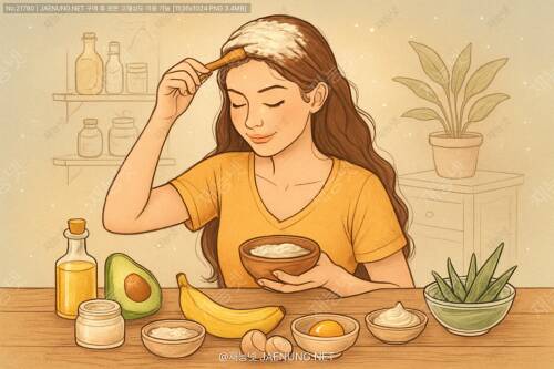 🌿 집에서 뚝딱! 천연 재료로 만드는 모발 팩 레시피 모음집 🌿