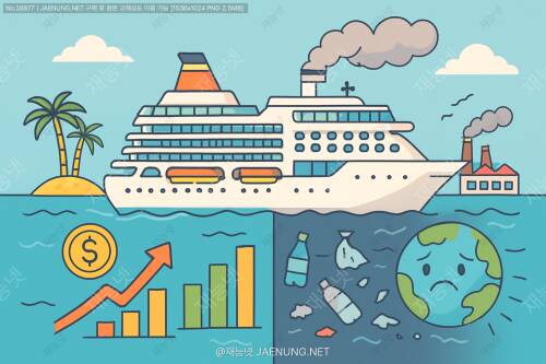 크루즈 관광의 경제적, 환경적 영향 분석: 바다 위 떠다니는 도시의 두 얼굴 🚢