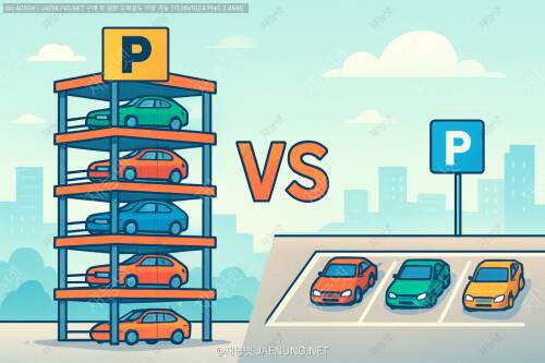 🏢 주차타워 vs 평면주차장 — 효율과 안전성 비교 🚗