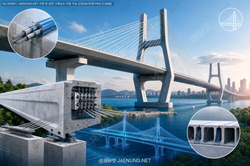 🏗️ 프리스트레스트 콘크리트와 장경간 구조물을 위한 고성능 구조 설계 원리