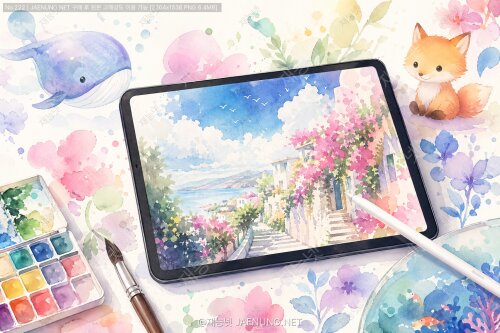  디지털 수채화의 매력 🎨