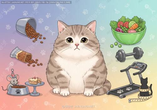 🐱 우리 고양이가 너무 통통해! 고양이 비만의 모든 것과 건강한 다이어트 방법 완전 정복