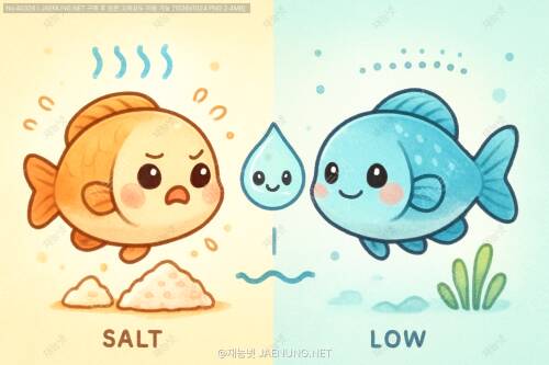 🌊 고염분 vs 저염분 - 삼투압 스트레스의 모든 것