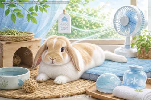 토끼 여름철 더위 대책 — 열사병 예방부터 쿨링 케어까지 실전 가이드