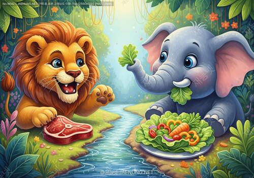 🦁 육식 동물 vs 🐘 초식 동물: 영양 섭취 전략의 차이 🌿