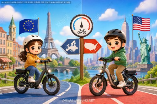 🌍 전동 자전거(E-bike) 속도 제한의 모든 것 — 유럽 25km/h vs 미국 32km/h, 왜 다를까?