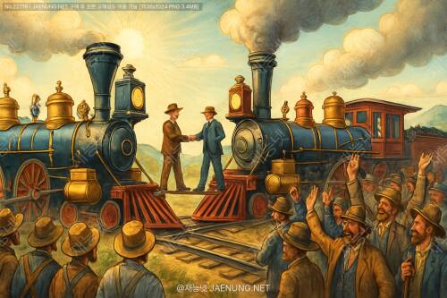 🚂 미국의 대륙횡단철도 완공: 동쪽과 서쪽을 잇는 철의 대장정 (1869) 🚂
