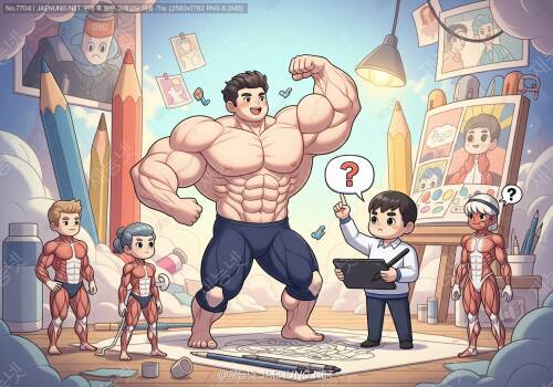 💪 근육 표현, 이게 맞아? 웹툰 작가들을 위한 완벽 가이드! 🎨