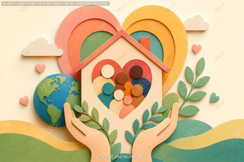 다문화 가정의 아름다움을 표현한 따뜻한 가족 초상화 🎨👨‍👩‍👧‍👦