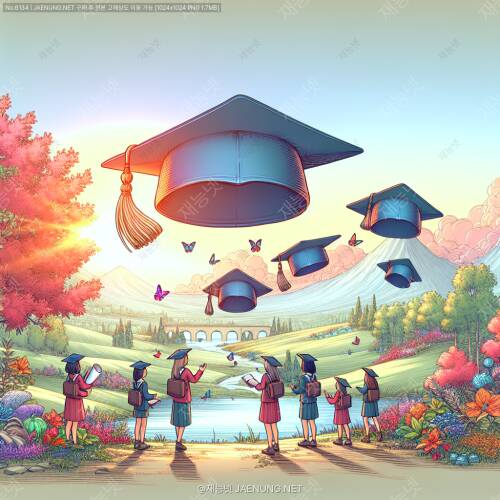 풍경화를 배경으로 한 자연 주제 프레젠테이션 디자인 🎨🌿