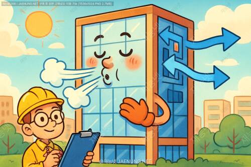 🏢 빌딩 환기량 계산 기준과 공기순환 구조: 숨 쉬는 건물의 비밀 🌬️