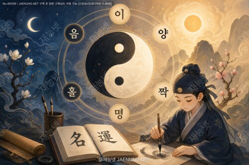 음양 작명법 완전 정복 🌙☀️이름 글자의 획수 홀짝 배치가 운명을 바꾸는 이유