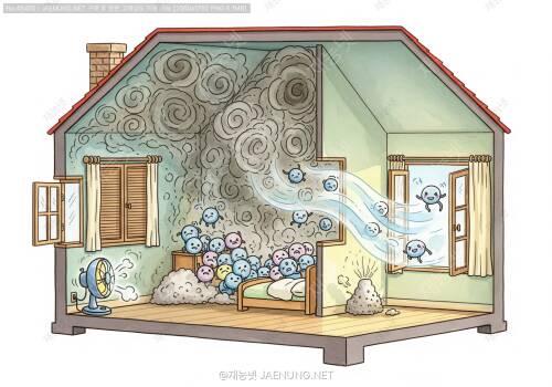 🏠 방 안 공기가 답답한 이유 — 미세순환의 부재와 실내 환기의 과학 💨