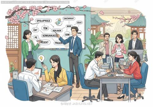 🤝 체코어로 배우는 동료와 팀워크 용어: 직장에서 바로 쓰는 실전 표현 가이드
