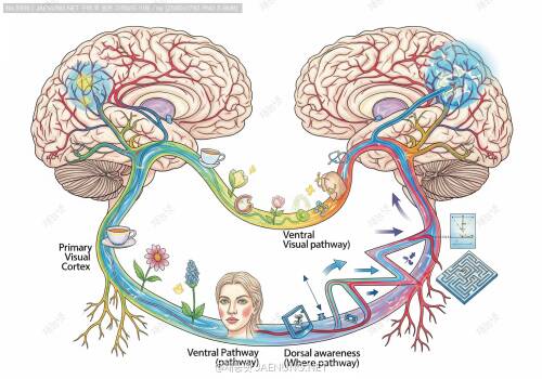 🧠 시각 인지 경로: 배쪽 경로와 등쪽 경로의 기능적 차이 🧠