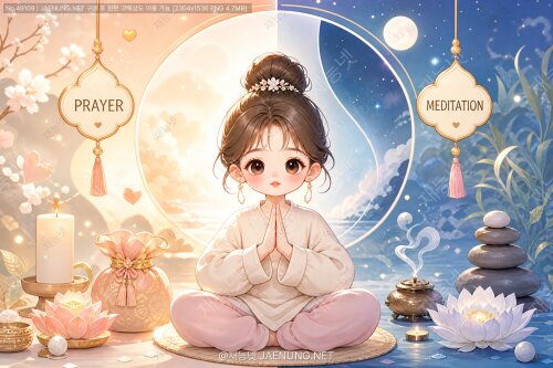 [사주/운세] 기도와 명상의 차이 완벽 해부: 소원을 비는 '채움'과 마음을 비우는 '비움'의 근본적 차이점과 멘탈 케어 가이드