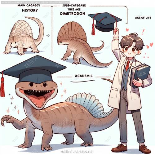 디메트로돈: 최초의 육식성 파충류형 동물 🦕