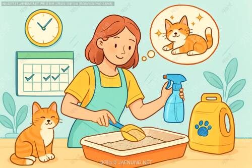 🐱 고양이 화장실 청소 주기 완벽 가이드: 냥이도 집사도 행복한 청결 루틴 만들기