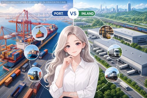 🚢⚓ 항만 부두 vs 내륙물류기지 — 하역·적재 효율의 구조적 차이와 도시 인프라 설계 전략