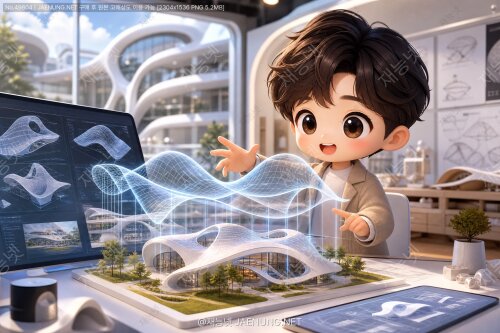 다차원 곡면공간의 입체 모델링 엔진: 건축 설계의 새로운 패러다임