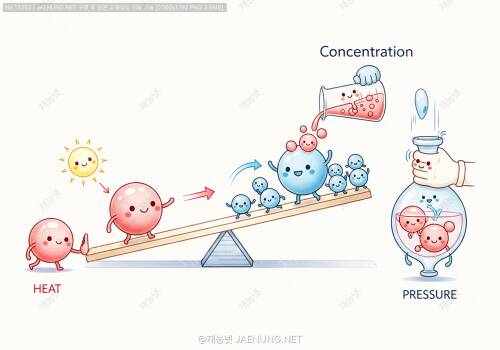 🧪 화학 평형 이동: 르 샤틀리에 원리의 응용 🔬