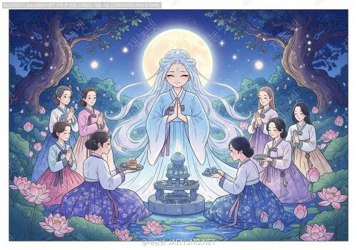 🌙 달숭배의 전통: 달님과 여성원리의 신비로운 연결고리